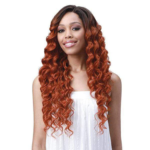 Bobbi Boss Human Hair Blend Lace Wigs Bobbi Boss Miss Origin Human Hair Blend 13X6 Frontal Lace Wig - MOGLWOC26 OCEAN WAVE 26