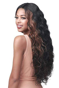 Bobbi Boss Human Hair Blend Lace Wigs Bobbi Boss Miss Origin Human Hair Blend 5" Deep Parts Wig - MOGLWFW24 FRENCH WAVE 24