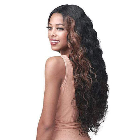 Bobbi Boss Human Hair Blend Lace Wigs Bobbi Boss Miss Origin Human Hair Blend 5" Deep Parts Wig - MOGLWFW24 FRENCH WAVE 24