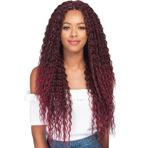 Bobbi Boss Human Hair Blended (Multi Pack) Bobbi Boss Miss Origin Designer Mix 12A Weave Bundle - NATURAL BRAZILIAN WAVE 3PC + Free Closure
