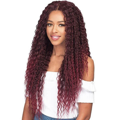 Bobbi Boss Human Hair Blended (Multi Pack) Bobbi Boss Miss Origin Designer Mix 12A Weave Bundle - NATURAL BRAZILIAN WAVE 3PC + Free Closure