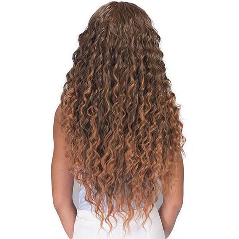 Bobbi Boss Human Hair Blended (Multi Pack) Bobbi Boss Miss Origin Designer Mix 12A Weave Bundle - NATURAL OCEAN WAVE 3PC + Free Closure