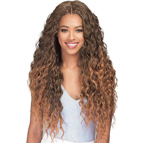 Bobbi Boss Human Hair Blended (Multi Pack) Bobbi Boss Miss Origin Designer Mix 12A Weave Bundle - NATURAL OCEAN WAVE 3PC + Free Closure