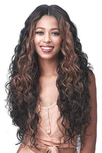 Bobbi Boss Miss Origin Human Hair Blend 5" Deep Parts Wig - MOGLWFW24 FRENCH WAVE 24 - SoGoodBB.com