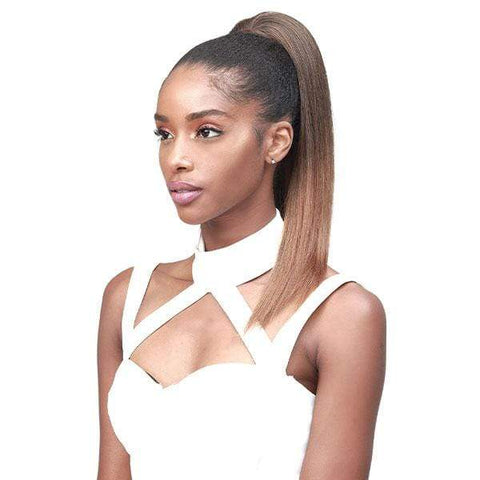 Bobbi Boss Miss Origin Tress Up Human Hair Blend Ponytail - MOD008 YAKY STRAIGHT 18" - SoGoodBB.com