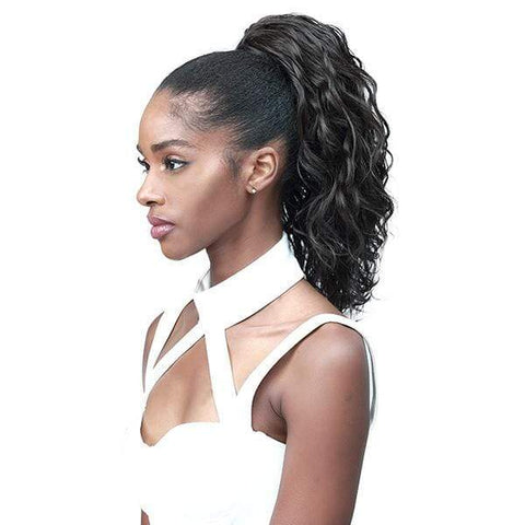 Bobbi Boss Miss Origin Tress Up Human Hair Blend Ponytail - MOD018 OCEAN WAVE 14" - SoGoodBB.com