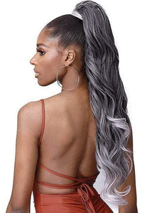 Bobbi Boss Miss Origin Tress Up Human Hair Blend Ponytail - MOD025 LOOSE CURL 28" - SoGoodBB.com