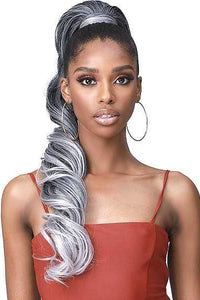 Bobbi Boss Miss Origin Tress Up Human Hair Blend Ponytail - MOD025 LOOSE CURL 28" - SoGoodBB.com
