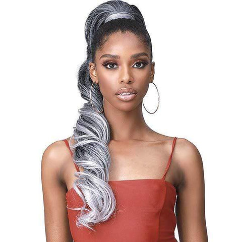 Bobbi Boss Miss Origin Tress Up Human Hair Blend Ponytail - MOD025 LOOSE CURL 28" - SoGoodBB.com