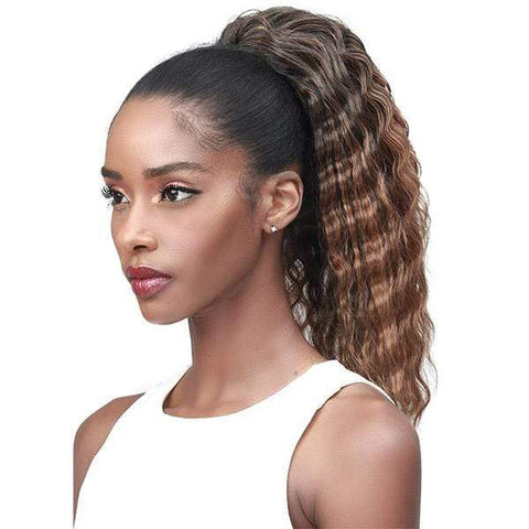 Bobbi Boss Miss Origin Tress Up Human Hair Blend Ponytail - MOD027 CRIMP CURL 14" - SoGoodBB.com