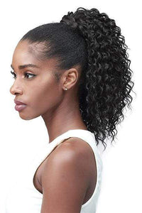 Bobbi Boss Ponytail Bobbi Boss Miss Origin Tress Up Human Hair Blend Ponytail - MOD003 WATER WAVE 14"