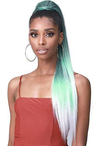 Bobbi Boss Ponytail Bobbi Boss Miss Origin Tress Up Human Hair Blend Ponytail - MOD011 YAKI STRAIGHT 32"