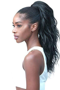 Bobbi Boss Ponytail Bobbi Boss Miss Origin Tress Up Human Hair Blend Ponytail - MOD014 LOOSE WAVE 18"