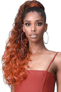 Bobbi Boss Ponytail Bobbi Boss Miss Origin Tress Up Human Hair Blend Ponytail - MOD021 OCEAN WAVE 28"