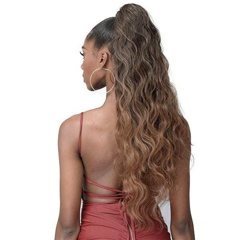Bobbi Boss Ponytail Bobbi Boss Miss Origin Tress Up Human Hair Blend Ponytail -MOD022 BODY WAVE 28"