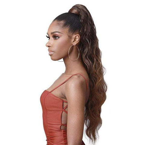 Bobbi Boss Ponytail Bobbi Boss Miss Origin Tress Up Human Hair Blend Ponytail -MOD022 BODY WAVE 28"