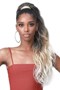 Bobbi Boss Ponytail Bobbi Boss Miss Origin Tress Up Human Hair Blend Ponytail -MOD024 LOOSE WAVE 28"