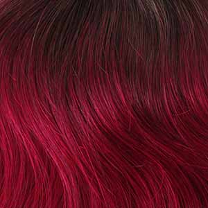 Bobbi Boss Ponytail TNAT/BURG Bobbi Boss Miss Origin Tress Up Human Hair Blend Ponytail - MOD007 YAKY STRAIGHT 14