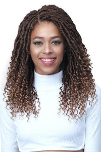 Bobbi Boss Synthetic Hair Lace Front Wig - MLF617 MICRO LOCS CURLY TIPS 22 - SoGoodBB.com