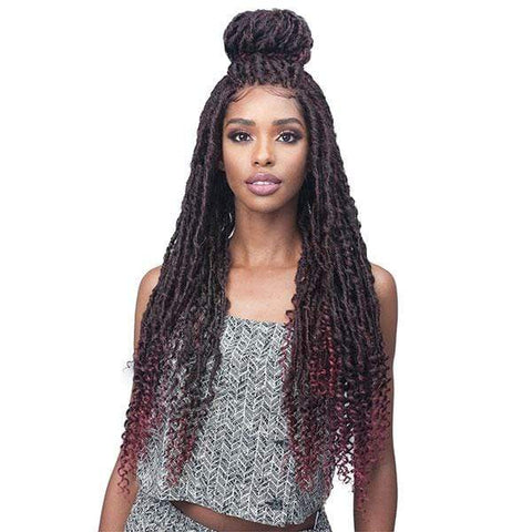 Bobbi Boss Synthetic Hair Lace Front Wig - MLF619 NU LOCS CURLY TIPS 30 - Clearance - SoGoodBB.com