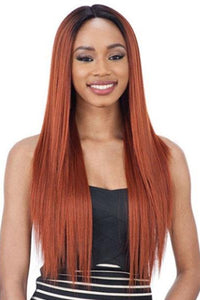 Freetress Equal Lace & Lace Synthetic Hair 6 inch Deep Center Part Lace Wig - MATTIE - Unbeatable - SoGoodBB.com