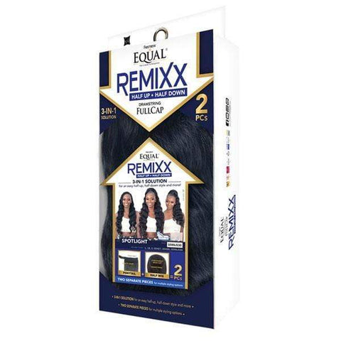 Freetress Equal Remixx Synthetic Half Up Half Down Ponytail Half Wig - SPOTLIGHT - SoGoodBB.com