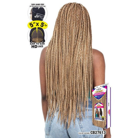Freetress Equal Synthetic Braided Lace Front Wig - NATURAL BOX BRAID 32" - SoGoodBB.com