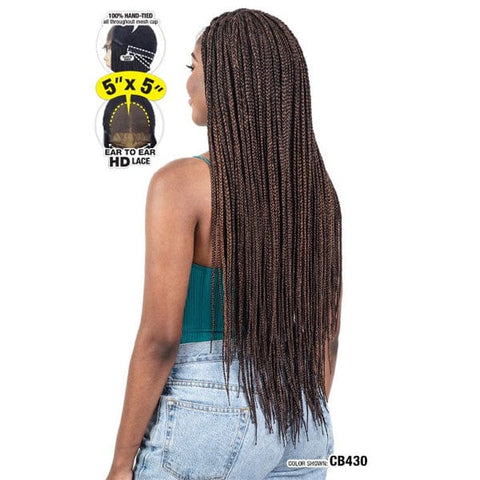 Freetress Equal Synthetic Braided Lace Front Wig - NATURAL BOX BRAID 32" - SoGoodBB.com