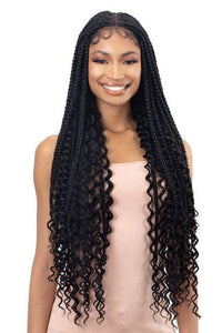 Freetress Equal Synthetic Freedom Part Braided Lace Front Wig - KNOTLESS BOHO BOX - SoGoodBB.com