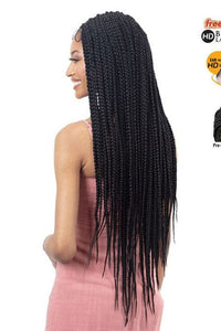 Freetress Equal Synthetic Freedom Part Braided Lace Front Wig - KNOTLESS BOX BRAID - SoGoodBB.com