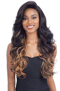Freetress Equal Synthetic Hair 5 Inch Lace Part Volume Bang Wig - VINA - SoGoodBB.com