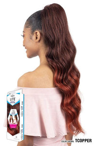 Freetress Equal Synthetic Lite Drawstring Ponytail - LUXY WAVE 28" - Unbeatable - SoGoodBB.com