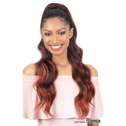 Freetress Equal Synthetic Lite Drawstring Ponytail - LUXY WAVE 28" - Unbeatable - SoGoodBB.com