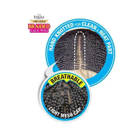 Freetress Equal Synthetic Premium Braid Lace Wig - LONG BOX BRAIDS - SoGoodBB.com