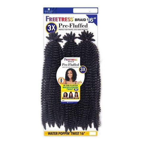 Freetress Synthetic Crochet Braid - 3X PRE-FLUFFED WATER POPPIN' TWIST 16" - SoGoodBB.com