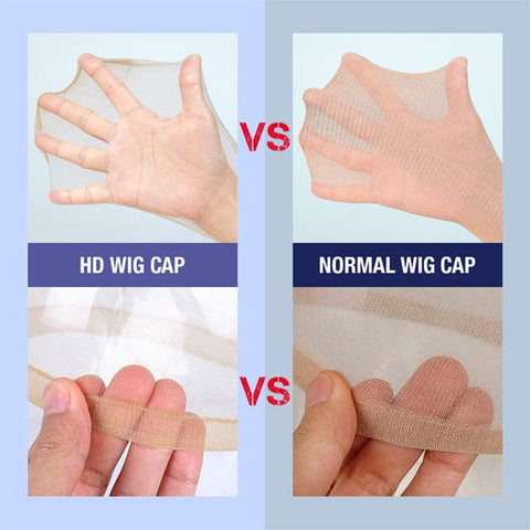 Invisible HD Wig Cap Ultra Thin for Bald Cap Method (2Pcs) - WCAP01 - (C) - SoGoodBB.com