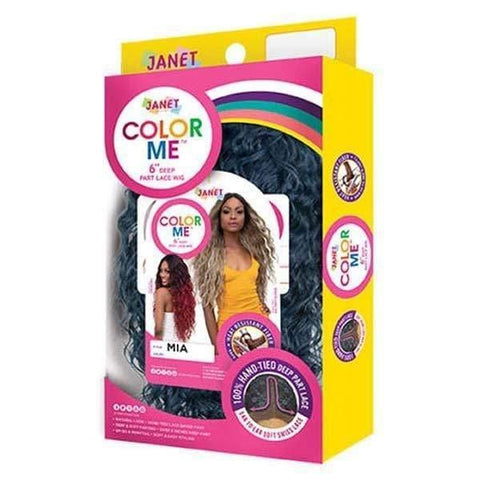 Janet Collection Color Me Premium Synthetic Hair Deep Part Lace Wig - MIA - SoGoodBB.com