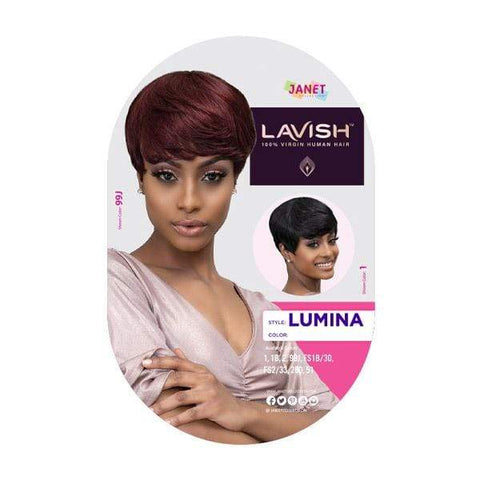 Janet Collection Lavish 100% Virgin Human Hair Wig - LUMINA - Clearance - SoGoodBB.com