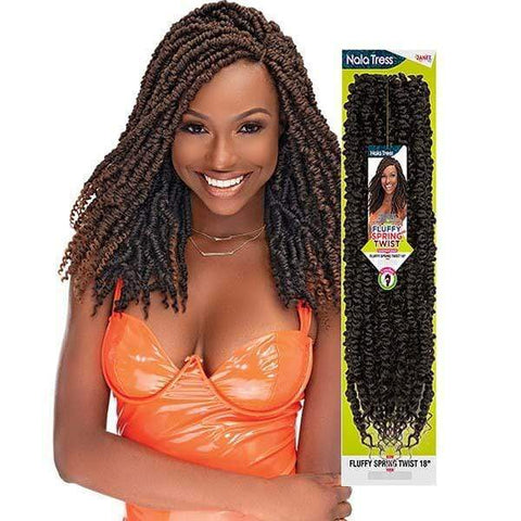 Janet Collection Nala Tress Synthetic Braid - FLUFFY SPRING TWIST 18" - Clearance - SoGoodBB.com