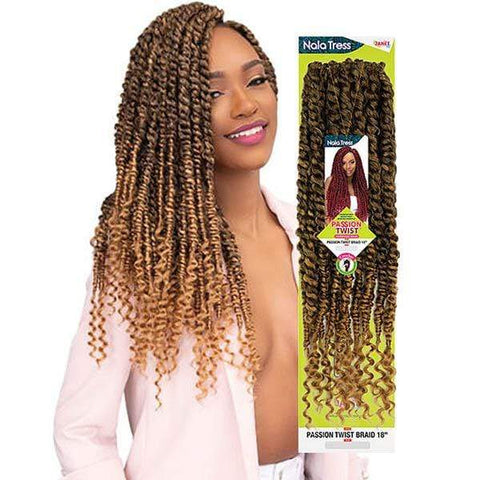 Janet Collection Nala Tress Synthetic Braid - PASSION TWIST BRAID 18" - Clearance - SoGoodBB.com