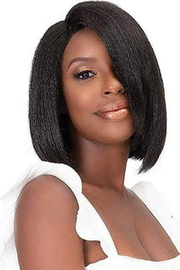 Janet Collection Natural Me Human Hair Blend Deep Part Swiss Lace Front Wig - ANN - Clearance - SoGoodBB.com