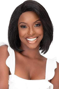 Janet Collection Natural Me Human Hair Blend Deep Part Swiss Lace Front Wig - ANN - Clearance - SoGoodBB.com