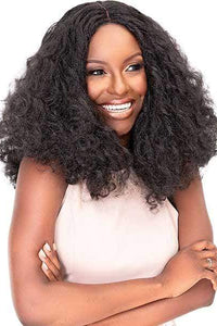Janet Collection Natural Me Human Hair Blend Deep Part Swiss Lace Front Wig - JENNA - Clearance - SoGoodBB.com