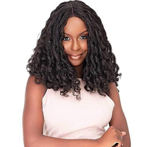 Janet Collection Natural Me Human Hair Blend Deep Part Swiss Lace Front Wig - JENNA - Clearance - SoGoodBB.com