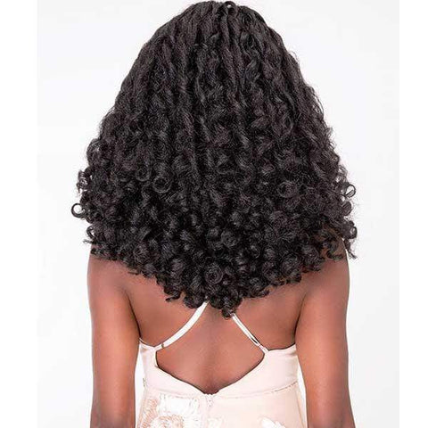 Janet Collection Natural Me Human Hair Blend Deep Part Swiss Lace Front Wig - JENNA - Clearance - SoGoodBB.com