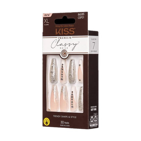 KISS Premium Classy Nails - Sophisticated-CSP01-XL - (C) - SoGoodBB.com