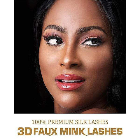 Laflare Eyes Laflare 3D Faux Mink Hair Eyelashes - (C)