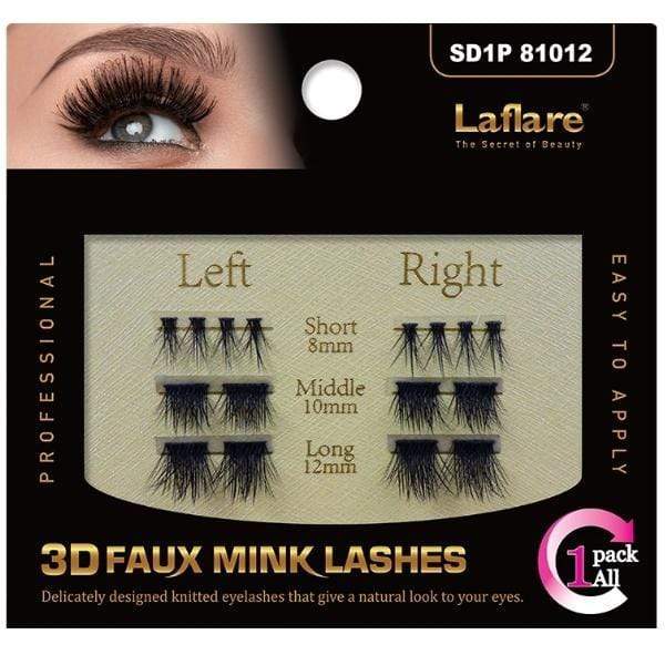 Laflare Eyes SD1P81012 Laflare 3D Faux Mink Hair Eyelashes - (C)