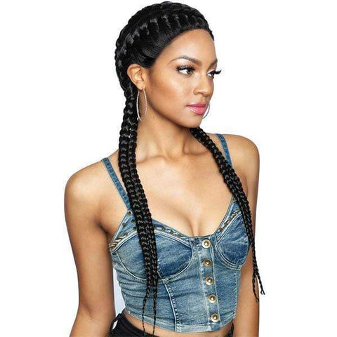 Mane Concept Isis Red Carpet Synthetic Ghana Braid Lace Wig - RCBG01 HERA 28 - Clearance - SoGoodBB.com