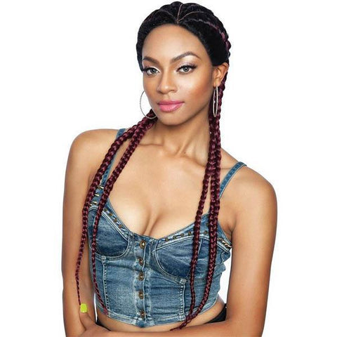 Mane Concept Isis Red Carpet Synthetic Ghana Braid Lace Wig - RCBG01 HERA 28 - Clearance - SoGoodBB.com